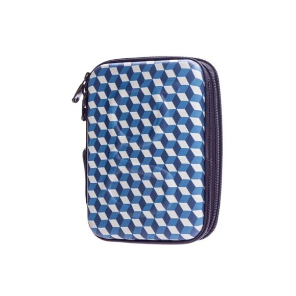 NEW Glucology Diabetes Travel Case Plus Limited Edition Blue Blocks Pattern - Picture 2 of 5